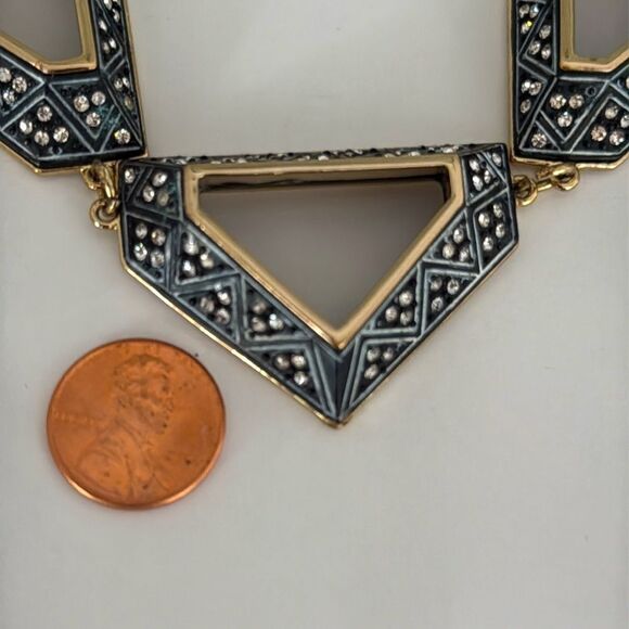 Lulu Frost Mod Mode Midi Necklace – Rare Collector Piece, Art Deco Style, New - Picture 4 of 9